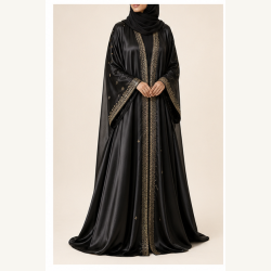 عباية ملكة الساتان