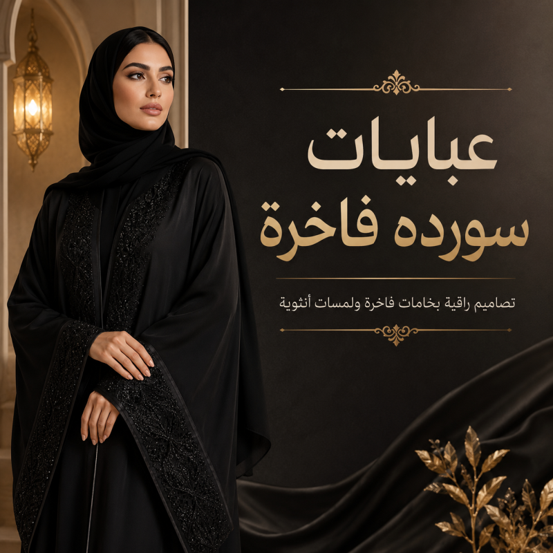 مجموعة عبايات سوداء من فيلا ستور